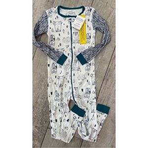 Lamaze Toddler Organic Footless Sleeper Size 5T Woodland animals